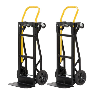Harper Trucks PJDY2223AKD 400 Lb Capacity Convertible Dolly, Black (2 Pack) - VMInnovations
