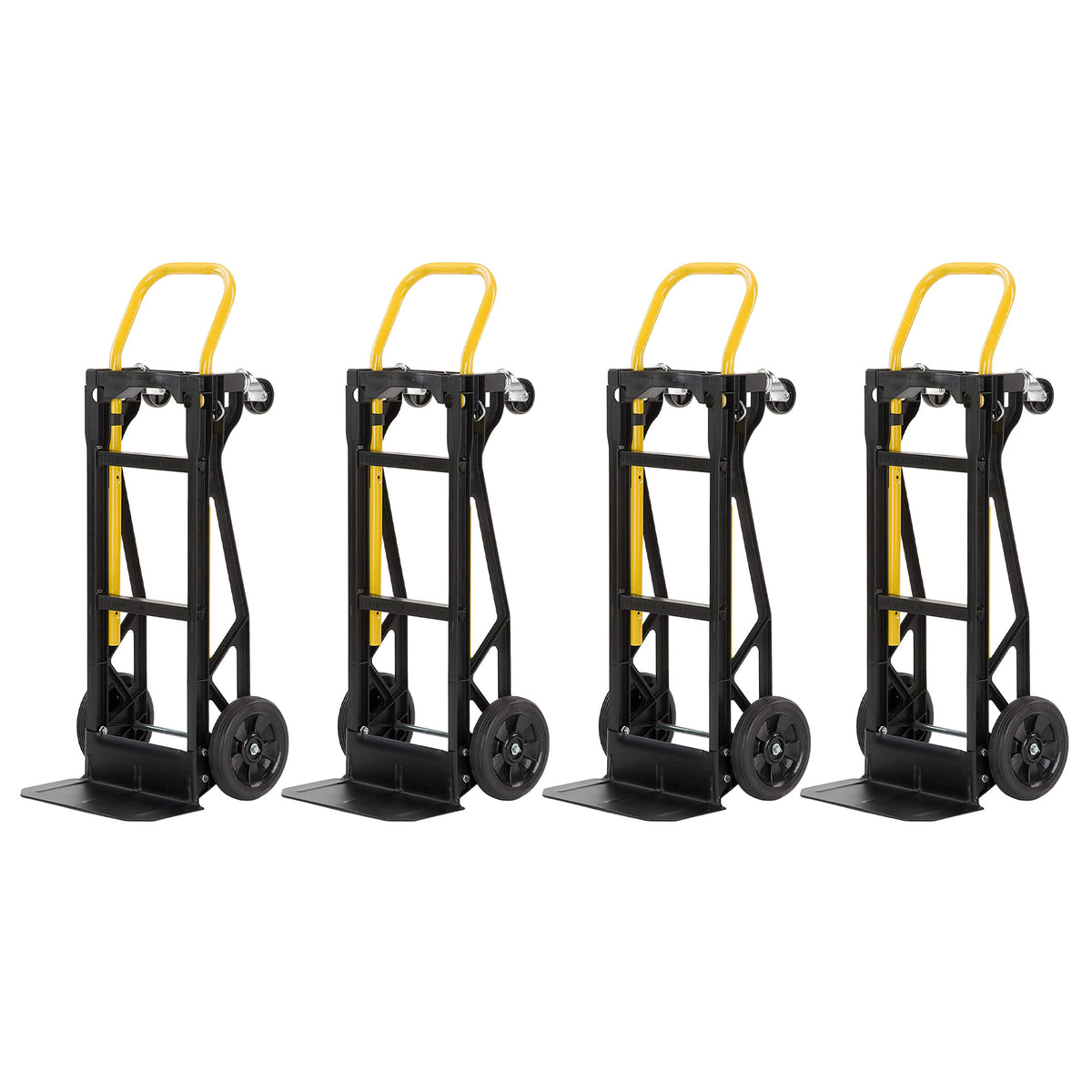Harper Trucks PJDY2223AKD 400 Lb Capacity Convertible Dolly, Black (4 Pack)