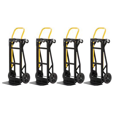 Harper Trucks PJDY2223AKD 400 Lb Capacity Convertible Dolly, Black (4 Pack)