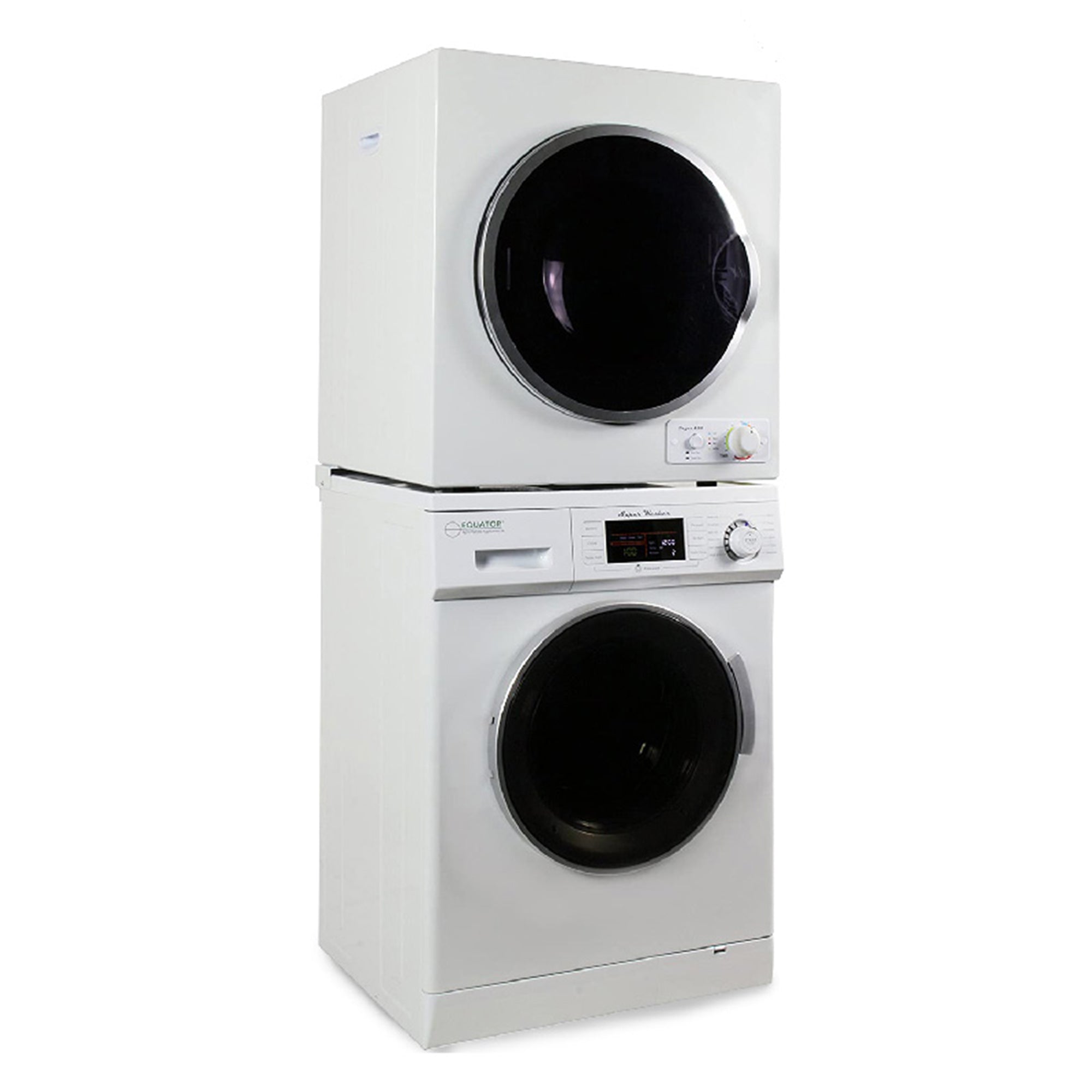 Advanced Supplies 110V Compact Front Load Laundry Auto Dryer, White (Open Box)