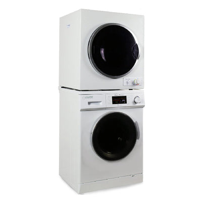 Advanced Supplies 110V Compact Front Load Laundry Auto Dryer, White (Open Box)