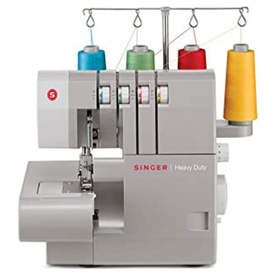 Singer 120V Heavy Duty 2 to 4 Thread Stitch Serger Sewing Machine, Gray (Used) - VMInnovations