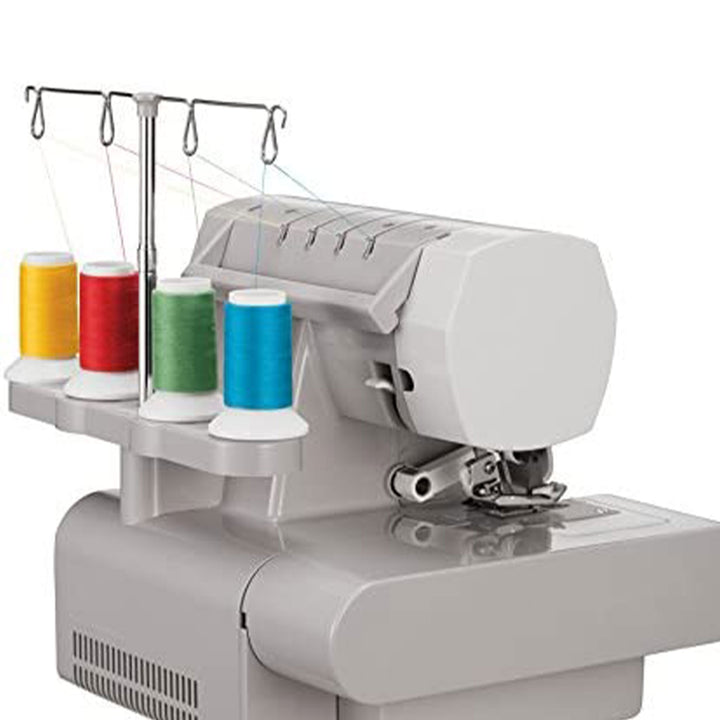 Singer 120V Heavy Duty 2 to 4 Thread Stitch Serger Sewing Machine, Gray (Used)