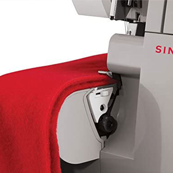 Singer 120V Heavy Duty 2 to 4 Thread Stitch Serger Sewing Machine, Gray (Used)