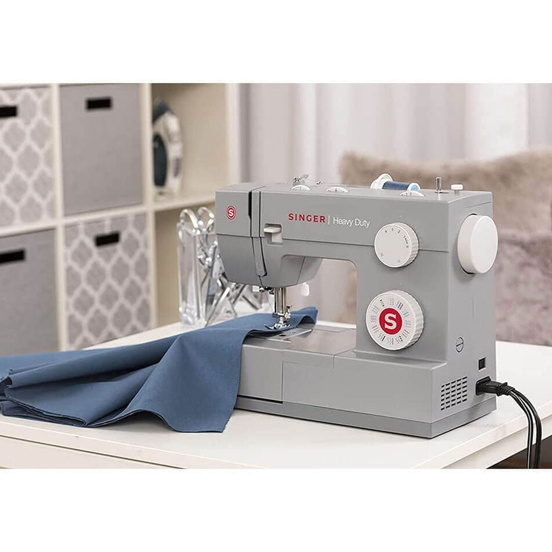 Heavy Duty Sewing Machine w/ 110 Applications and Accessories, Gray (Used)