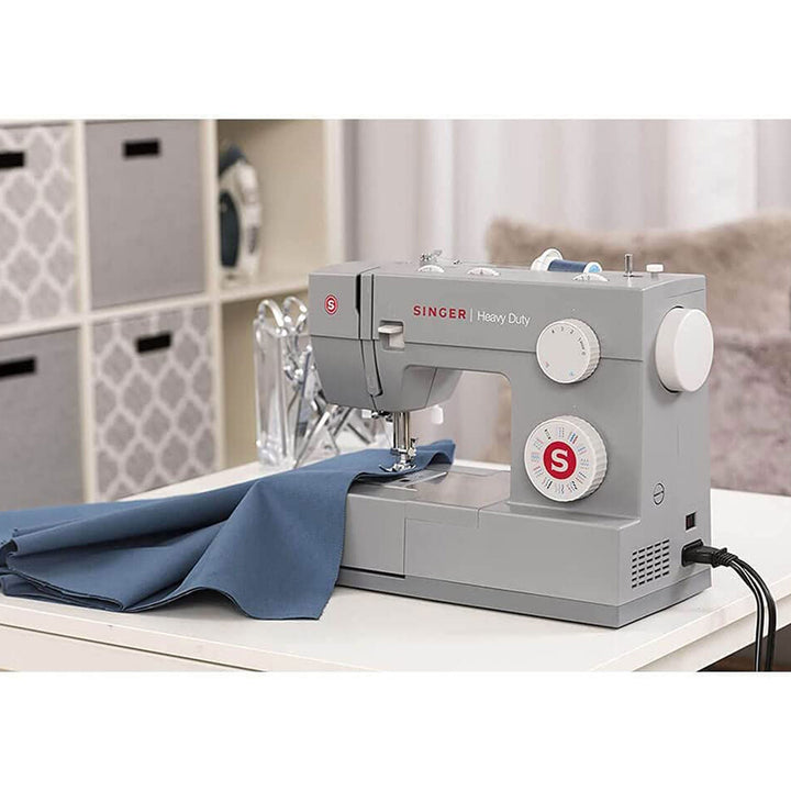 Heavy Duty Sewing Machine w/ 110 Applications and Accessories, Gray (Used)