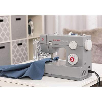 Heavy Duty Sewing Machine w/ 110 Applications and Accessories, Gray (Used)