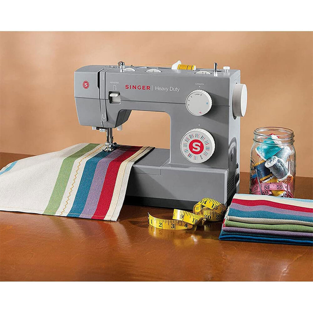Heavy Duty Sewing Machine w/ 110 Applications and Accessories, Gray (Used)