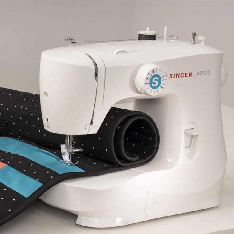 Singer M2100 Sewing Machine with 63 Stitch Applications and Accessories, White