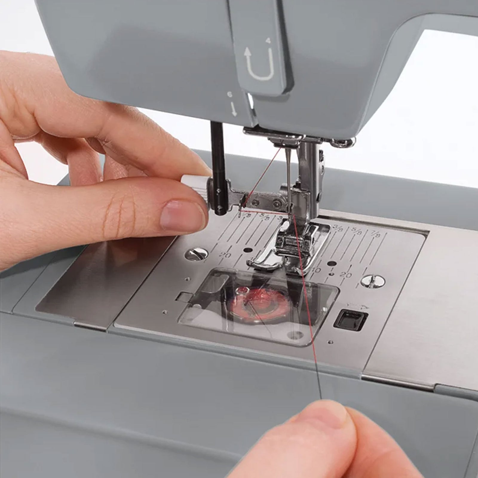 Sewing Machine with 110 Stitch Applications and Accessories, Gray (Open Box) - VMInnovations