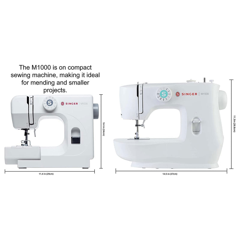 Singer Sewing Machine with 32 Stitch Applications and Accessories, White (Used)