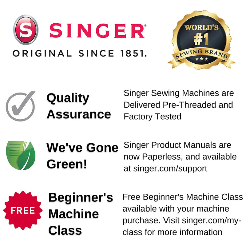 Singer MX60 Sewing Machine with 57 Stitch Applications and Accessories(Open Box)