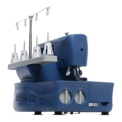 Singer Serger Sewing Machine w/Included Accessory Kit & Free Arm, Blue (Damaged) - VMInnovations