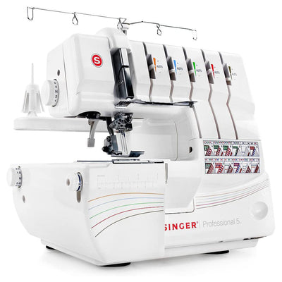 SINGER 14T968DC Professional 2 to 5 Thread Stitch Serger Sewing Machine, White