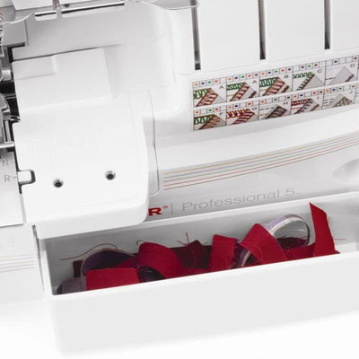 SINGER 14T968DC Professional 2 to 5 Thread Stitch Serger Sewing Machine, White