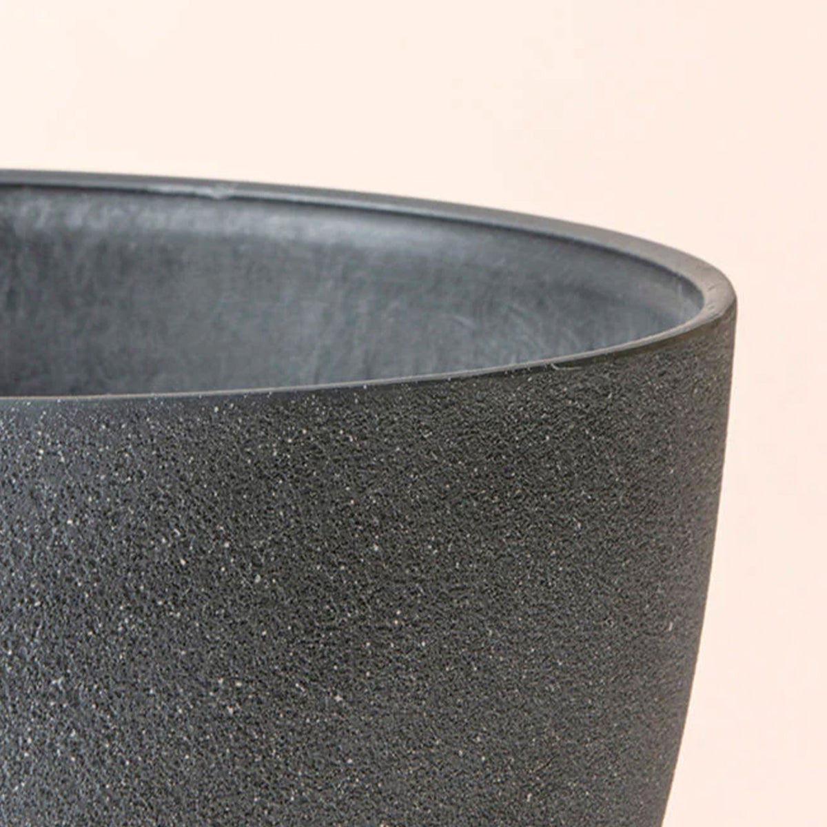 La Jolie Muse Tuileries Weathered Grey Round Matte Planters, Grey, Set of 2