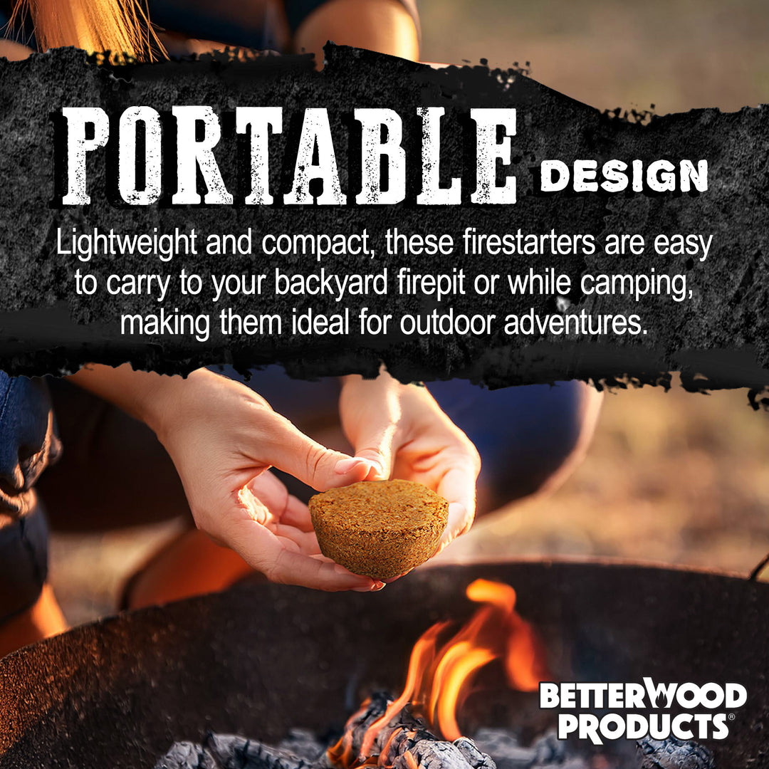 BetterWood Products Firedrop Nontoxic All Natural Firestarters, 48 pk(Open Box) - VMInnovations