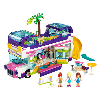 LEGO 41395 Friends Friendship Bus Set and 30580 Skiing Santa Claus Building Toy