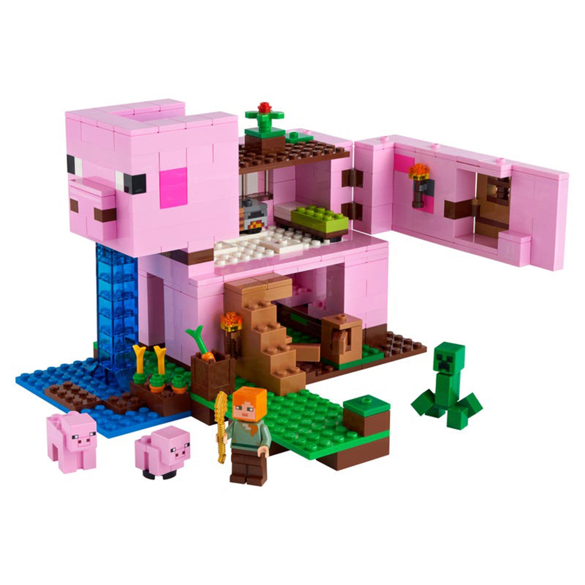 LEGO Minecraft The Pig House Playset with Creator 6379821 Winter Holiday Train