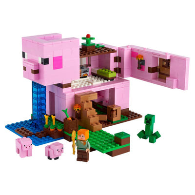 LEGO Minecraft The Pig House Playset with Creator 6379821 Winter Holiday Train
