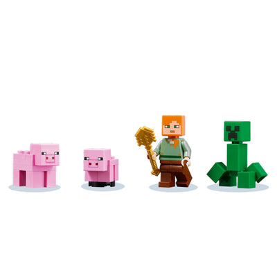 LEGO Minecraft The Pig House Playset with Creator 6379821 Winter Holiday Train