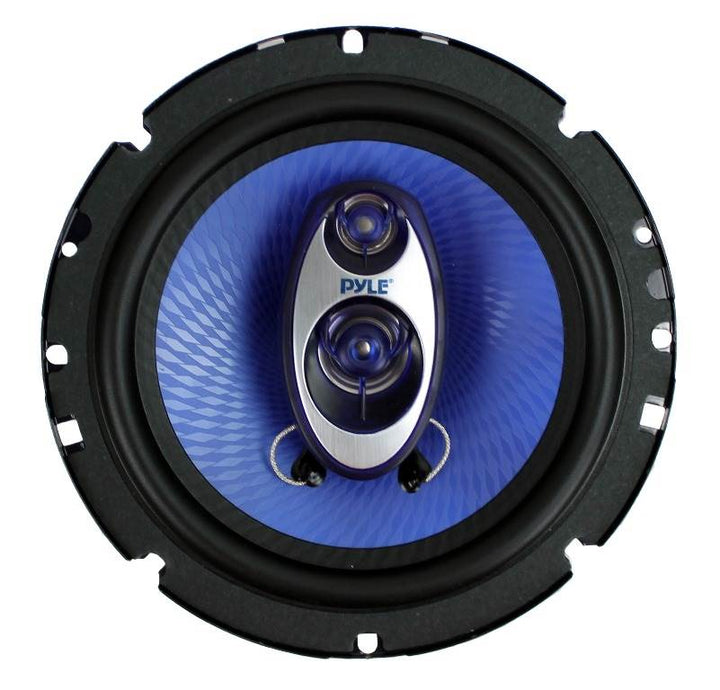 Pyle PL63BL 6.5" 720 Watt 3-Way Car Audio Coaxial Speakers Blue Stereo