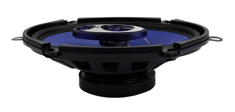 4) New Pyle PL573BL 5x7" 600 Watts 3-Way Car Coaxial Speakers Stereo Blue Four