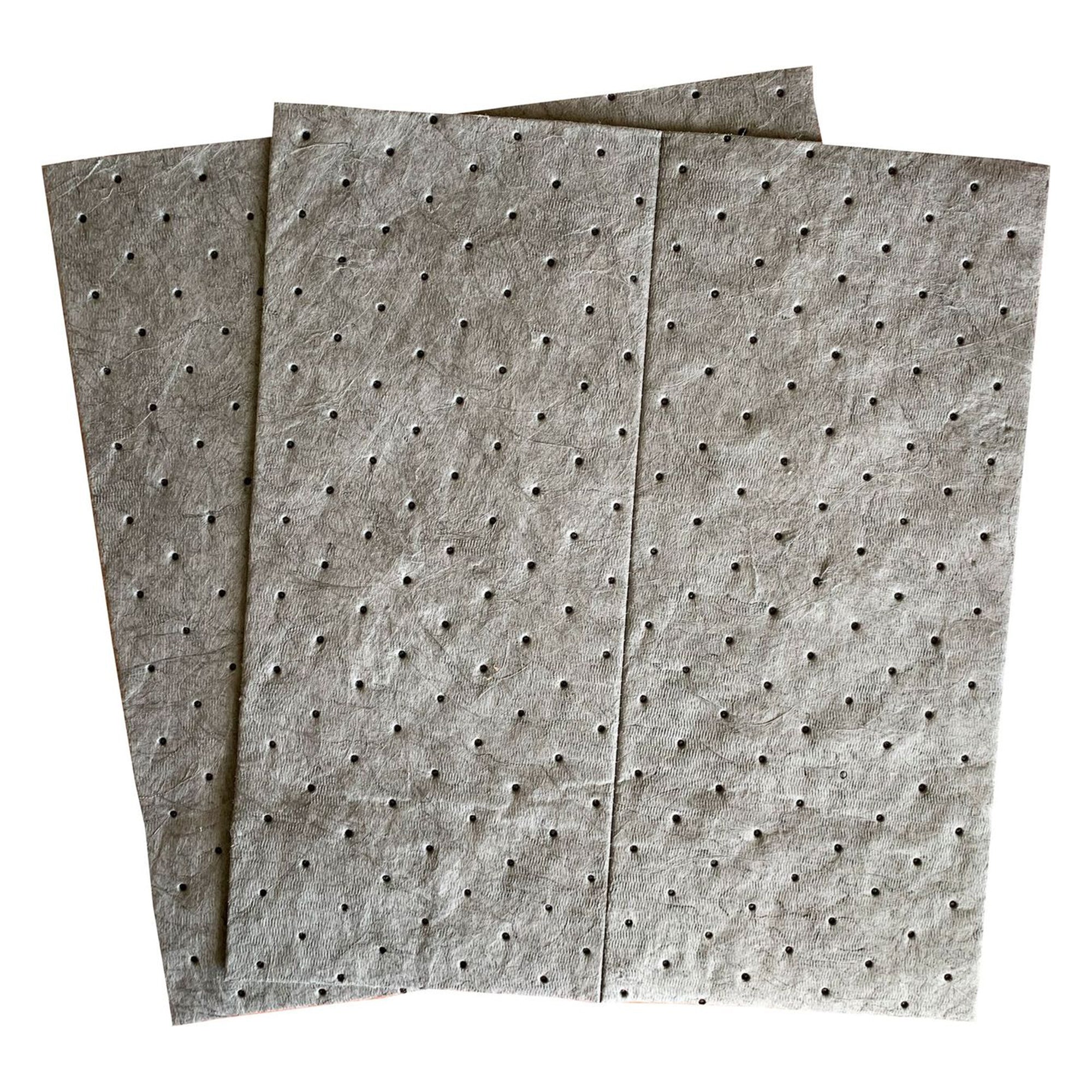 Streetfyter SFG-72.5 Universal 18" x 16" Sorbent Medium Weight Pads, 50 Ct, Gray - VMInnovations