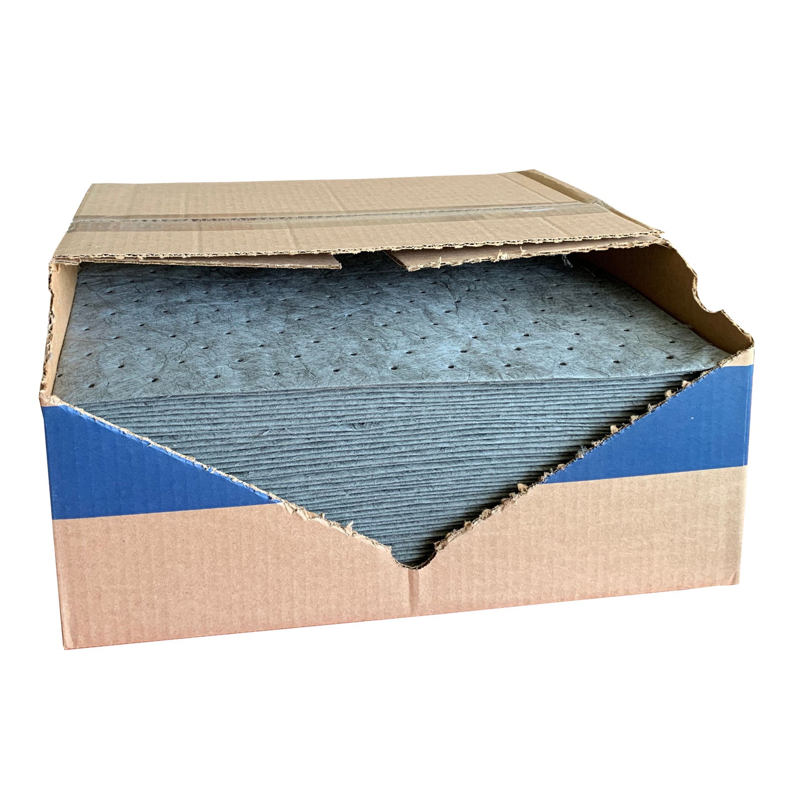 Streetfyter SFG-72 Universal 18" x 16" Sorbent Medium Weight Pads, 50 Ct, Gray - VMInnovations