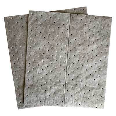 Streetfyter SFG-72 Universal 18" x 16" Sorbent Medium Weight Pads, 50 Ct, Gray - VMInnovations