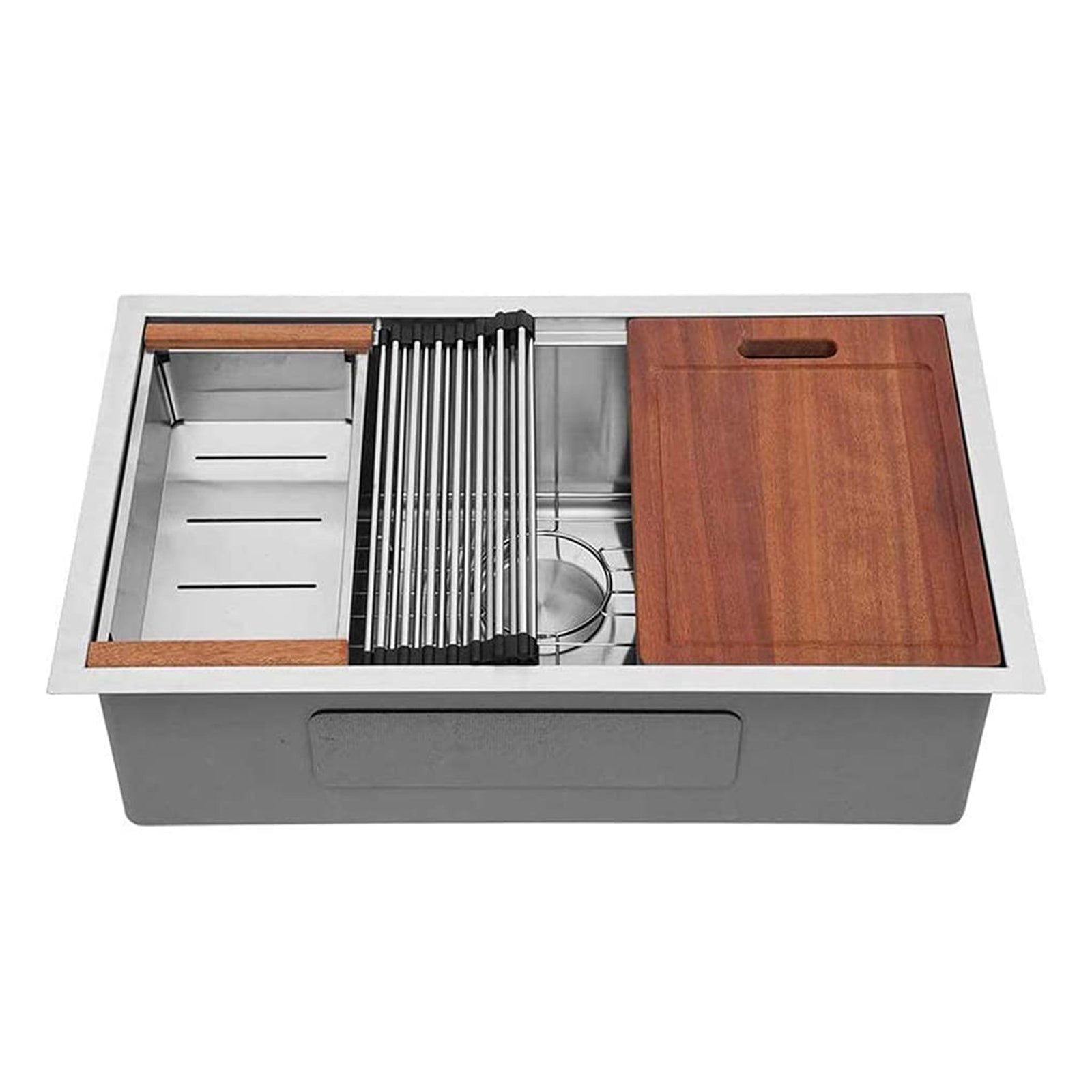 Sarlai 30"x18" Undermount Brushed Stainless Steel Single Bowl Kitchen Sink(Used) - VMInnovations