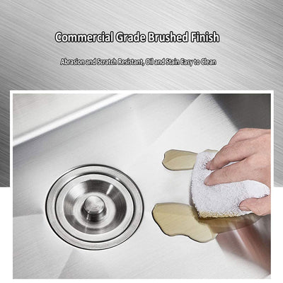 Sarlai 25"x22" Stainless Steel Drop In Single Bowl Kitchen Sink (Used) - VMInnovations