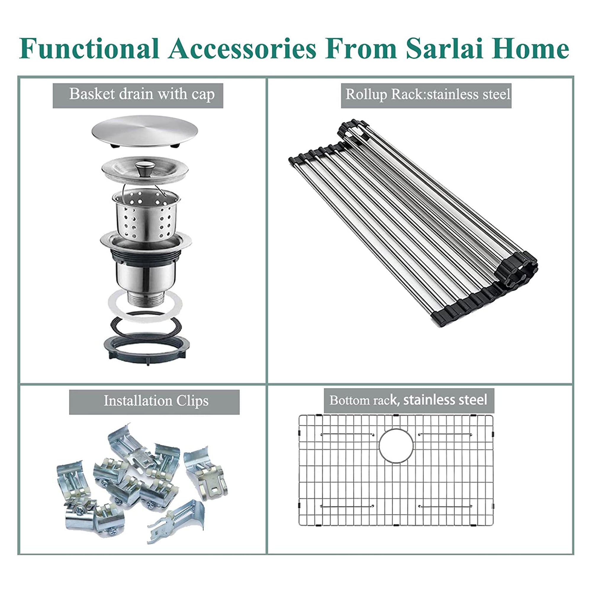Sarlai 25"x22" Stainless Steel Drop In Single Bowl Kitchen Sink (Used) - VMInnovations