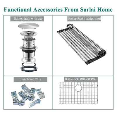 Sarlai 25"x22" Stainless Steel Drop In Single Bowl Kitchen Sink (Used) - VMInnovations
