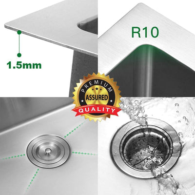 30" 16 Gauge Stainless Steel Undermount Single Bowl Basin Kitchen Sink(Open Box)