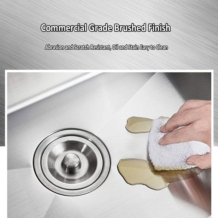Sarlai ST3022R1 30" Round Corner Deep Single Kitchen Sink, Stainless Steal(Used)