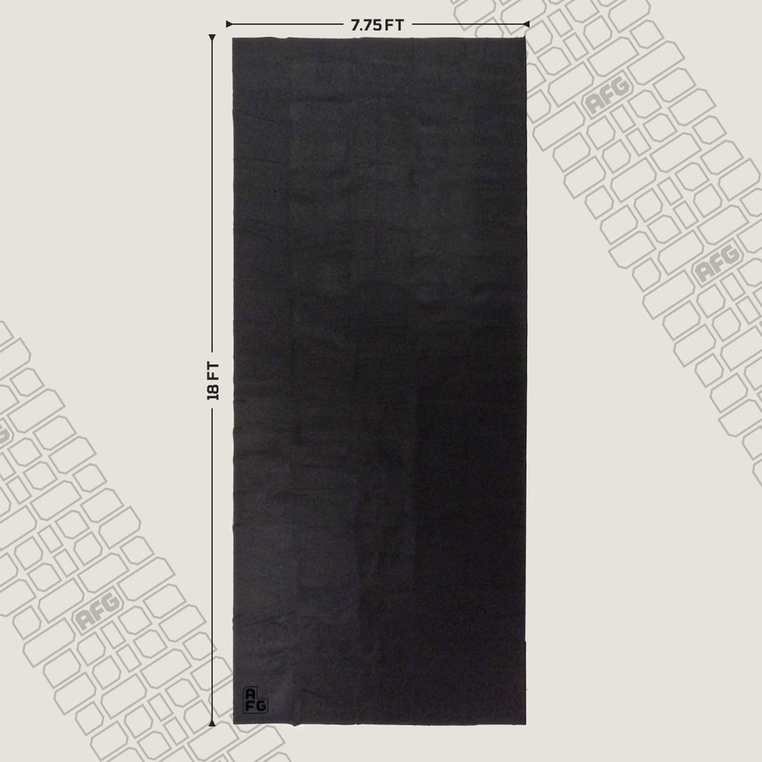 AutoFloorGuard AFG8018 17"x 7.3" Medium Size Garage Carpet Mat, Black (Open Box)