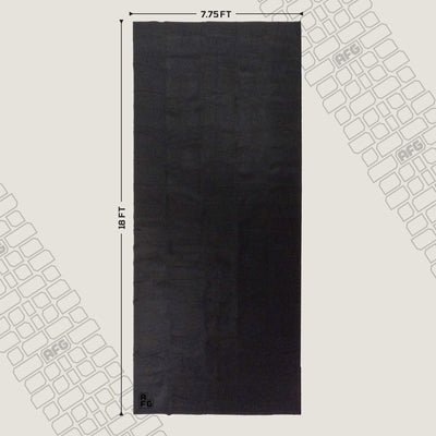 AutoFloorGuard AFG8018 17"x 7.3" Medium Size Garage Carpet Mat, Black (Open Box)