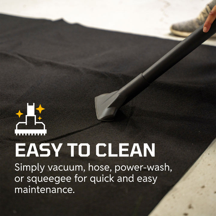 AutoFloorGuard AFG8018 17"x 7.3" Medium Size Garage Carpet Mat, Black (Open Box)