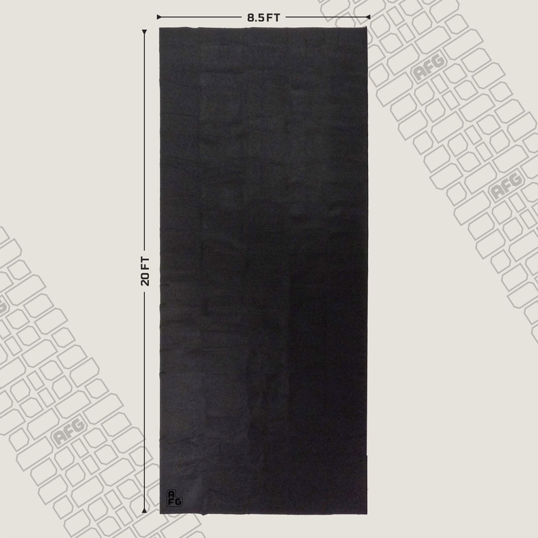 AutoFloorGuard AFG8020 20 x 7.3 Foot Large Size Garage Carpet Mat, Black (Used)