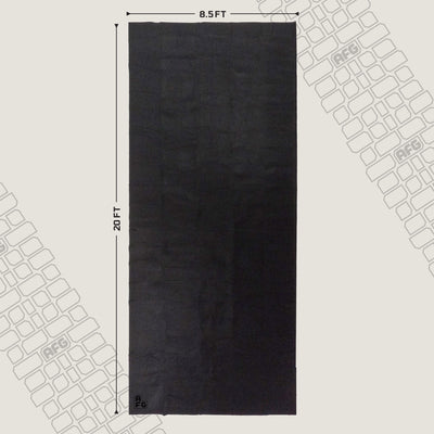 AutoFloorGuard 20ft x 7.3 Foot Large Size Garage Carpet Mat, Black (Open Box) - VMInnovations