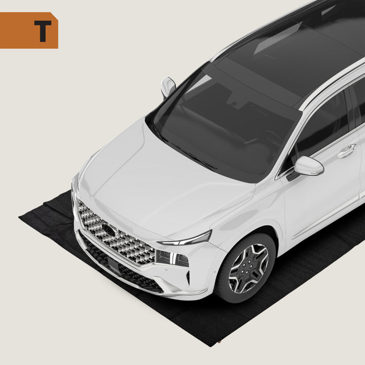 AutoFloorGuard AFG8020 20 x 7.3 Foot Large Size Garage Carpet Mat, Black (Used)