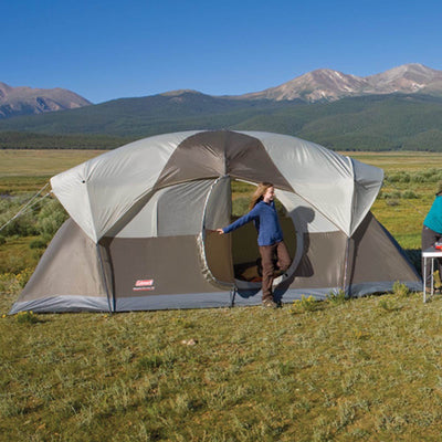 Coleman WeatherMaster 10 Person 2 Room Family Camping Tent | 17' x 9' (Used)