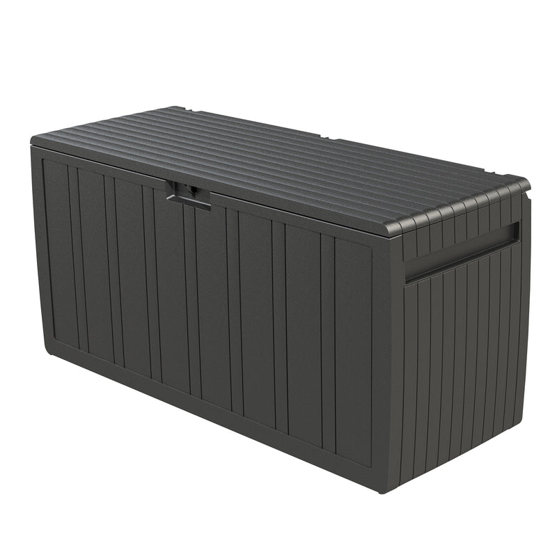 Products Outdoor Backyard Patio Storage Deck Box, 71 Gallon, Gray (Open Box)