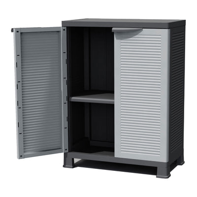 RAM Quality Products PRESTIGE Adjustable 1 Shelf Storage Utility Cabinet, Gray - VMInnovations