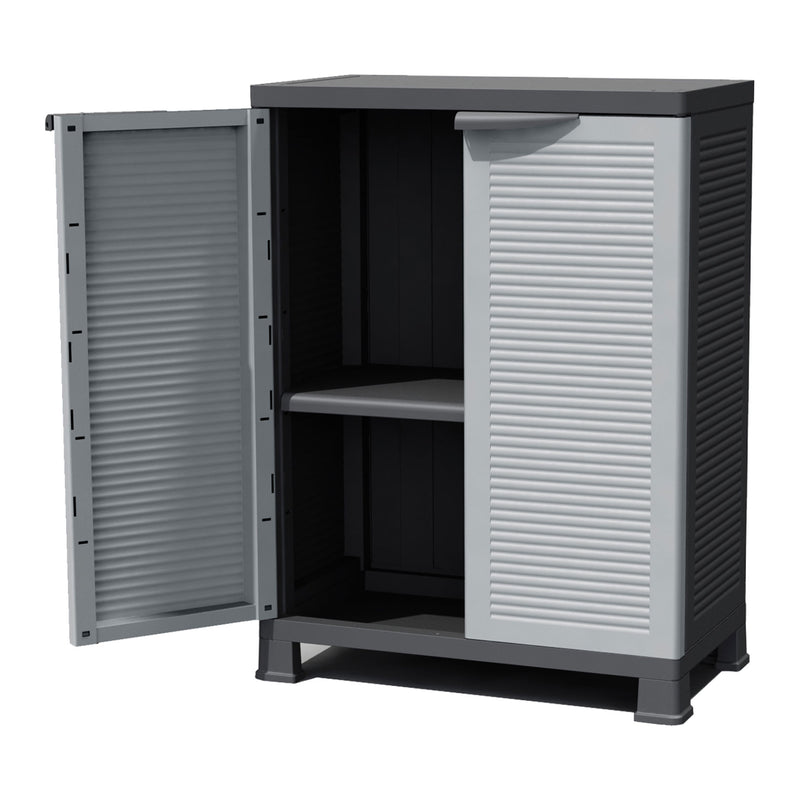 RAM Quality Products PRESTIGE Adjustable 1 Shelf Storage Utility Cabinet, Gray