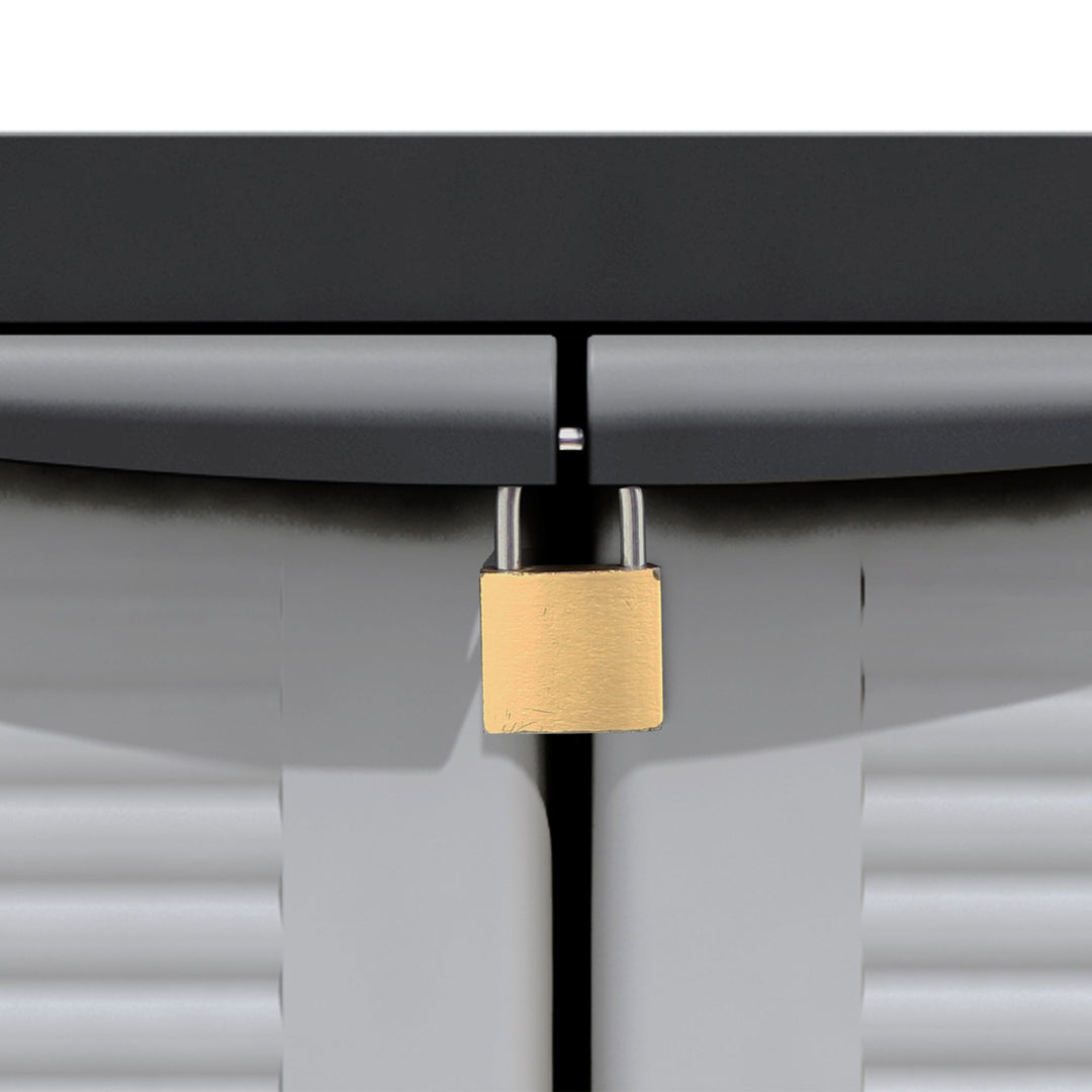 RAM Quality Products PRESTIGE Adjustable 1 Shelf Storage Utility Cabinet, Gray - VMInnovations