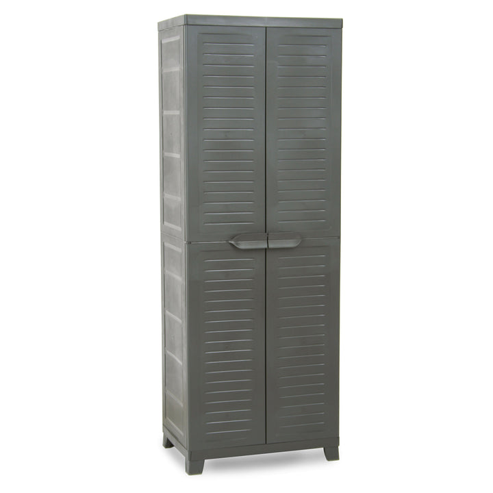 RAM Quality ELITE Adjustable 4 Shelf Storage Utility Cabinet,Gray(For Parts)