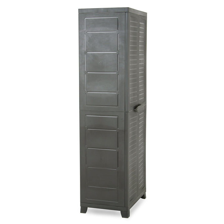 ELITE Adjustable 4 Shelf Storage Utility Cabinet, Dark Gray (Used) - VMInnovations