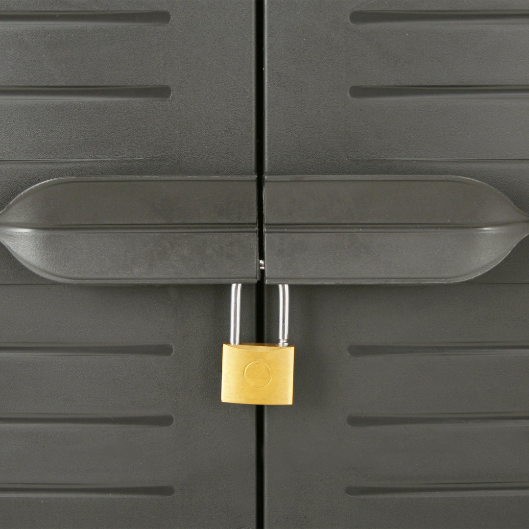 RAM Quality ELITE Adjustable 4 Shelf Storage Utility Cabinet,Gray(For Parts)